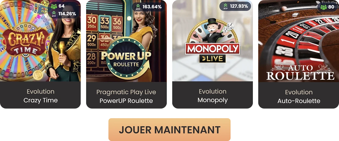 National casino jeux en direct